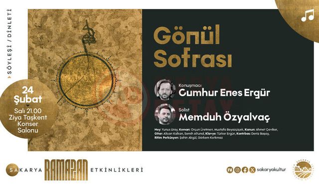 ‘Gönül Sofrası’ dinleti ve söyleşisi Ziya Taşkent’te
