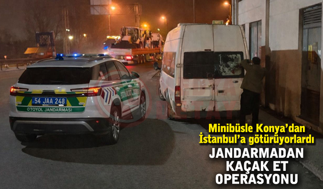 Jandarmadan kaçak et operasyonu