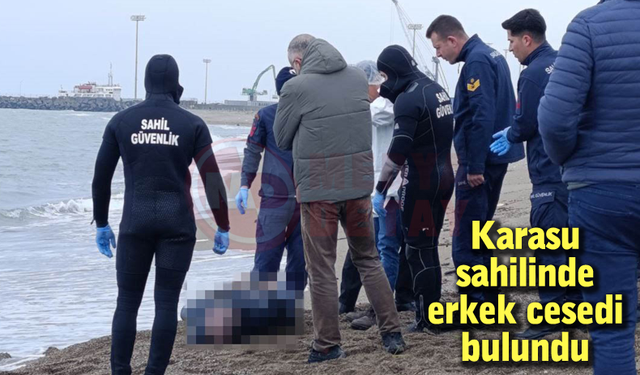 Karasu sahilinde erkek cesedi bulundu