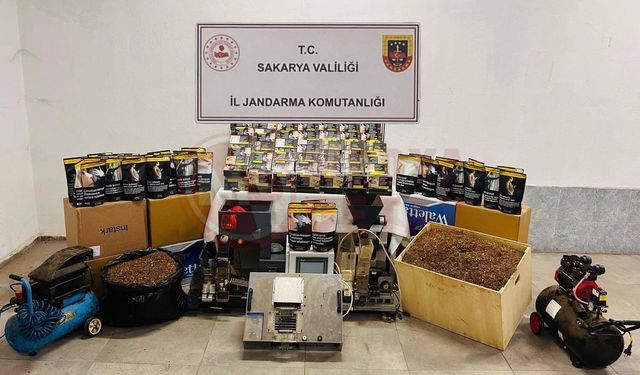 Sakarya'da kaçak tütün operasyonu!