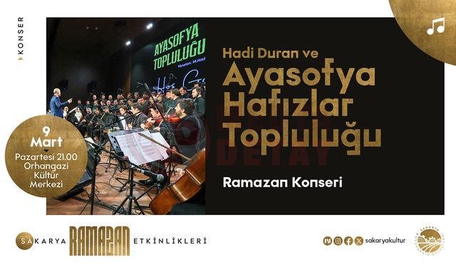 Hadi Duran ve Ayasofya Hafızlar Topluluğu Ramazan dinletisi