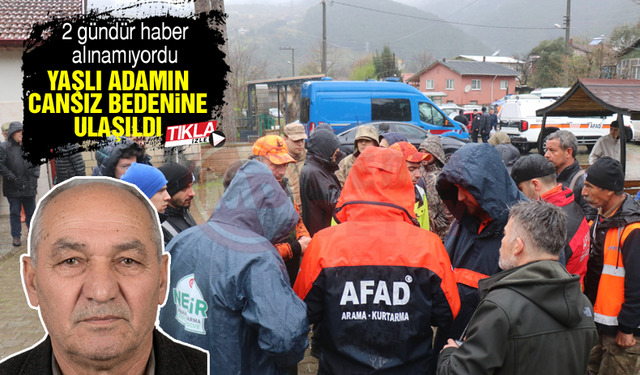 Kaybolan yaşlı adamın cansız bedenine ulaşıldı!