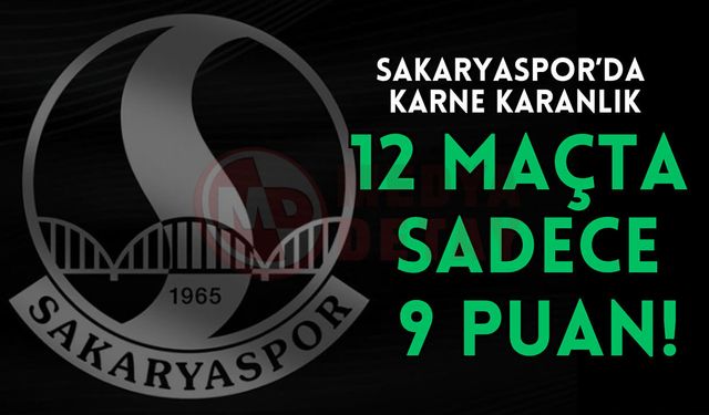 Sakaryaspor’da karne karanlık