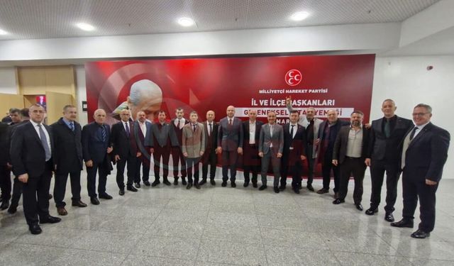 “MHP İLÇE BAŞKANLARI TAM KADRO ANKARADA “