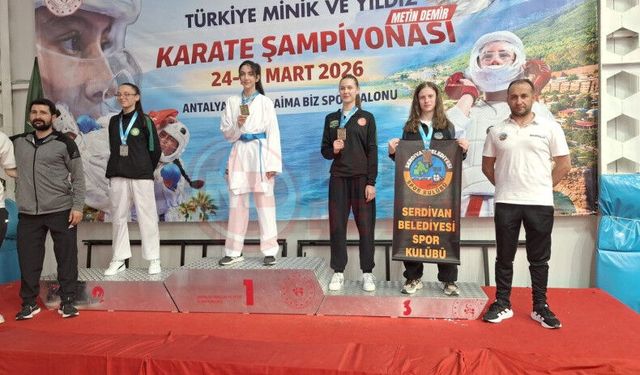 Serdivanlı sporcu Türkiye üçüncüsü oldu