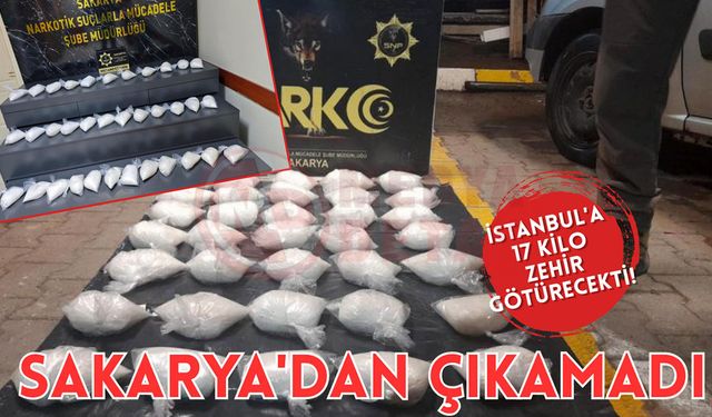 İstanbul'a uyuşturucu sevkiyatı Sakarya'da son buldu!