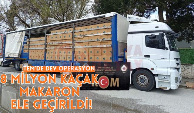 8 milyon kaçak makaron ele geçirildi