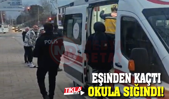 Eşinden şiddet gördüğünü söyleyen hamile kadın, okula sığındı!