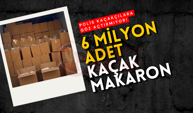 Sakarya'da 6 milyonluk kaçak makaron operasyonu!