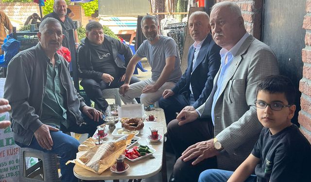 Başkan Kabacan esnafın sofrasına misafir oldu