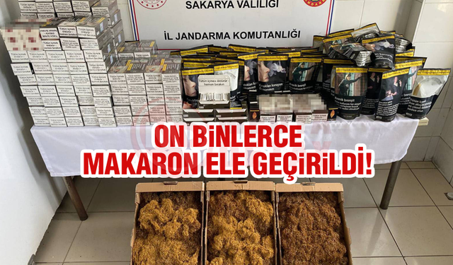 On binlerce makaron ele geçirildi!