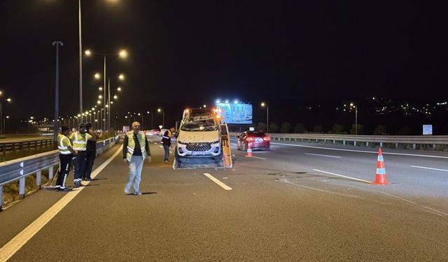 Takla atan araç metrelerce sürüklendi