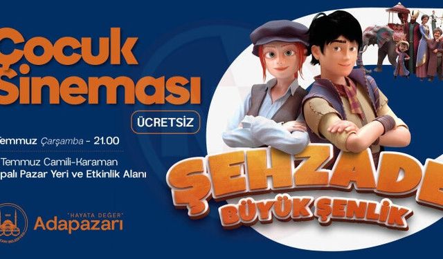 Adapazarı'nda çocuk sinemaları başlıyor