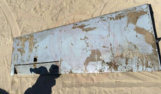 Karasu sahilinde dron parçası bulundu!