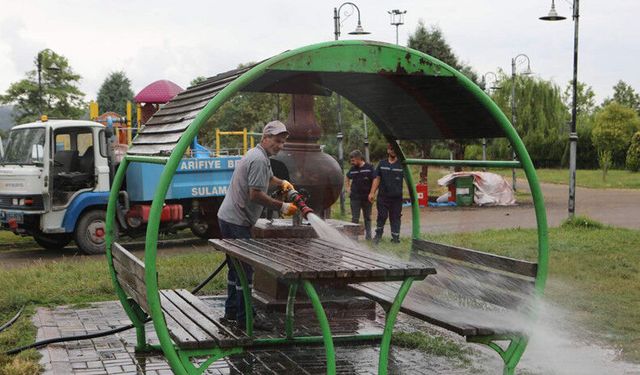 Gölbaşı Park pırıl pırıl oldu