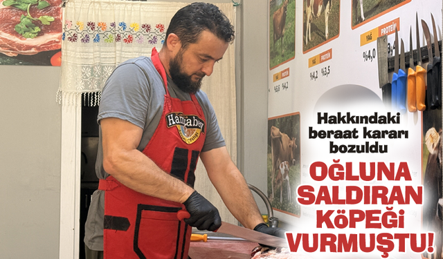 Oğluna saldıran köpeği vurmuştu!