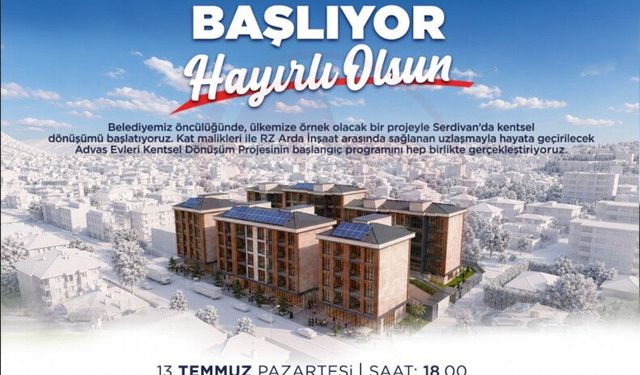 Advas Evleri’nde kentsel dönüşümde yıkım aşamasına geçiliyor
