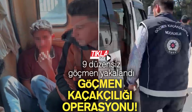 Göçmen kaçakçılığı operasyonu!