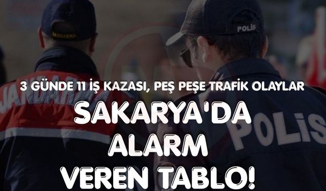 3 günde 11 iş kazası, peş peşe trafik olaylar