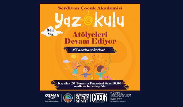 Serdivan Çocuk Akademisi Yaz Okulu'nda ikinci hafta coşkusu