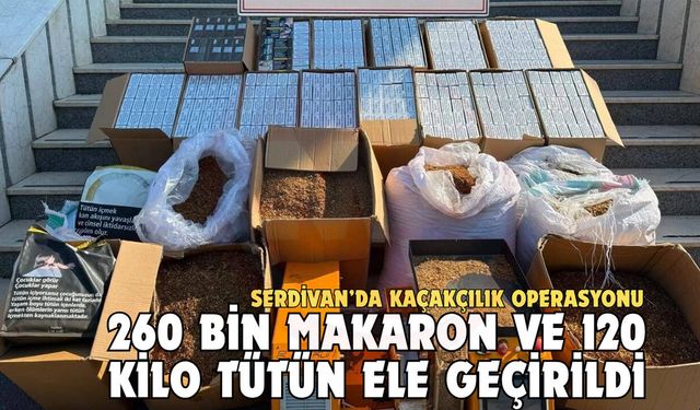 Serdivan’da kaçakçılık operasyonu