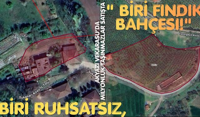 Akyazı ve Karasu’da milyonluk taşınmazlar satışta