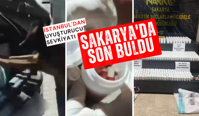 İstanbul'dan uyuşturucu sevkiyatı Sakarya'da son buldu