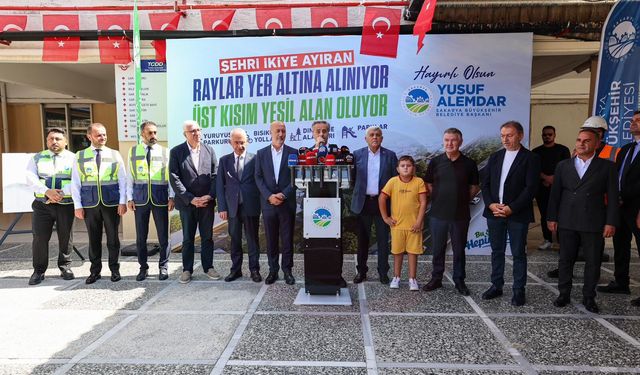 Şehri ikiye ayıran raylar yer altına alınıyor, üzeri yeşil alan oluyor