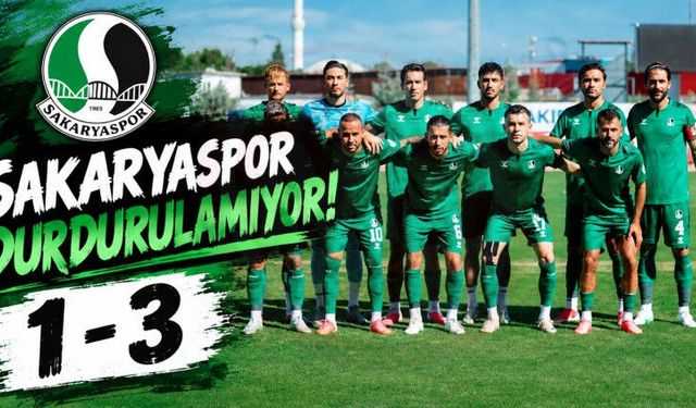 Sakaryaspor durdurulamıyor! 1-3