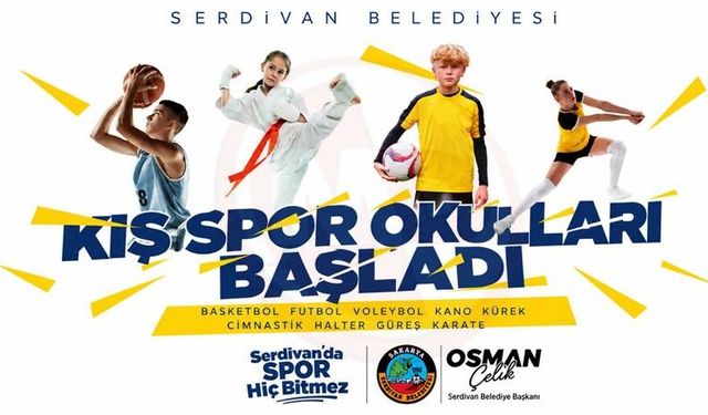 Serdivan’da Kış Spor Okulları 3 Ekim’de başlıyor
