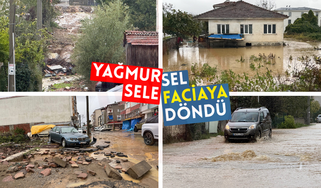 Yağmur sele, sel faciaya döndü