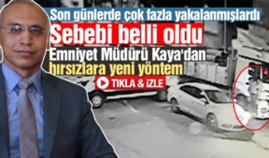 Emniyet Müdürü Kaya'dan yeni yöntem