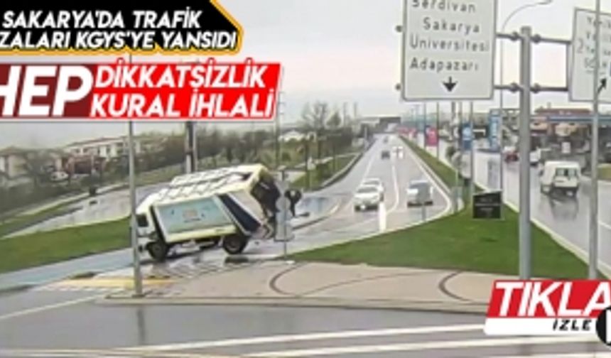 Sakarya'da trafik kazaları KGYS'ye yansıdı