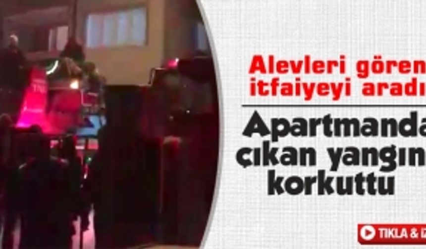 Alevleri gören itfaiyeyi aradı