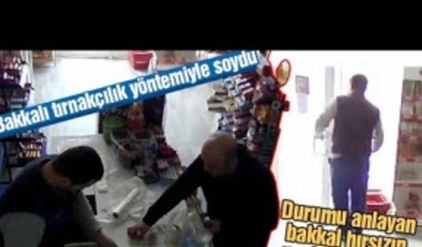 Bakkalı tırnakçılık yöntemiyle soydu