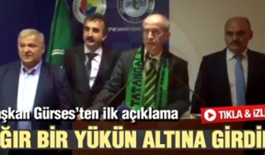 Sakaryaspor Kulüp Başkanı İsmail Gürses'ten ilk açıklama