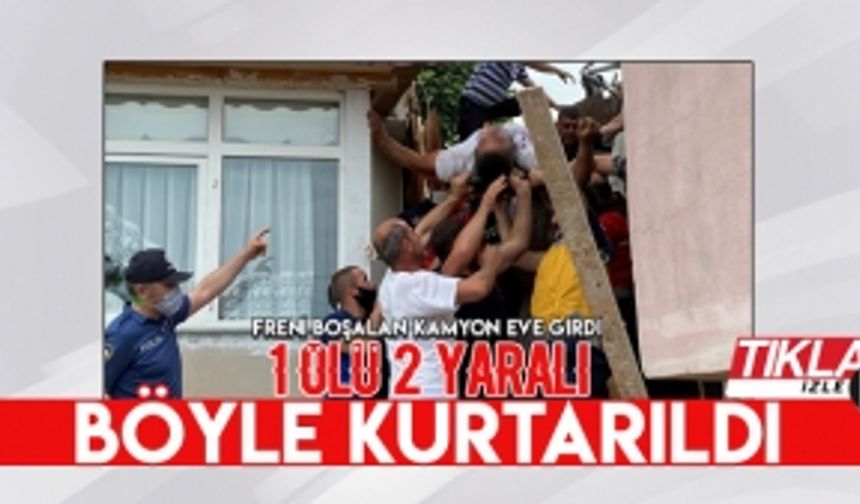 Kaza yeri havadan görüntülendi