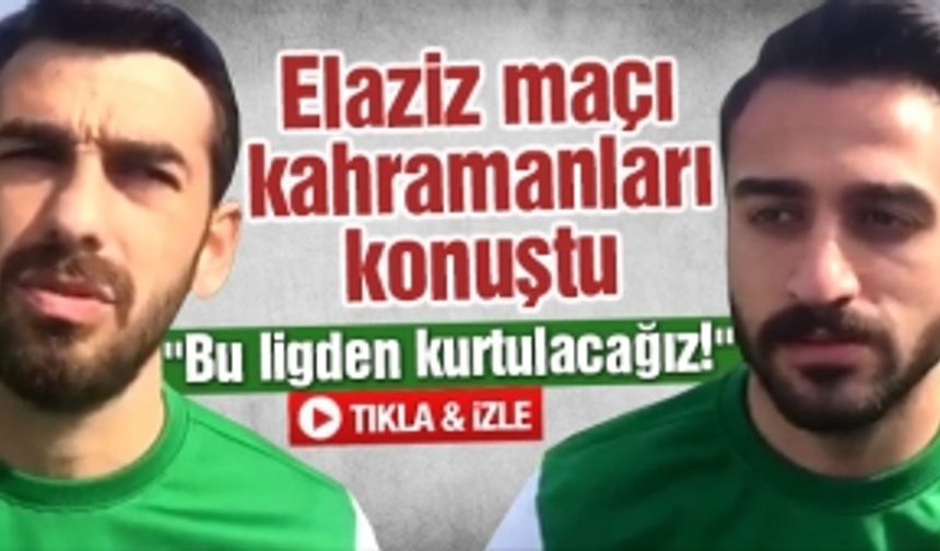 "Bu ligden kurtulacağız!"