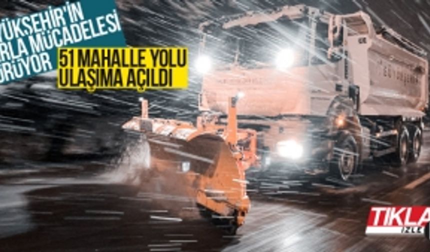 Sakarya Büyükşehir'in karla mücadelesi sürüyor!