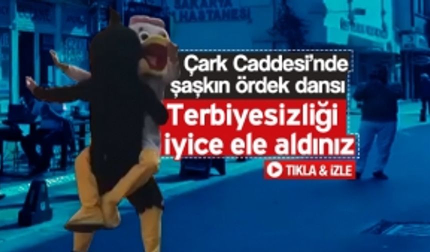 Çark Caddesi'nde şaşkın ördek dansı!