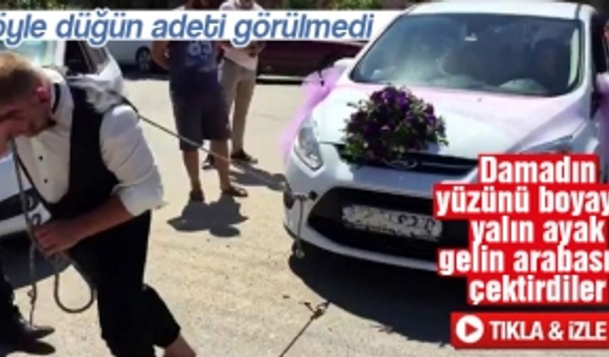 Böyle düğün adeti görülmedi!