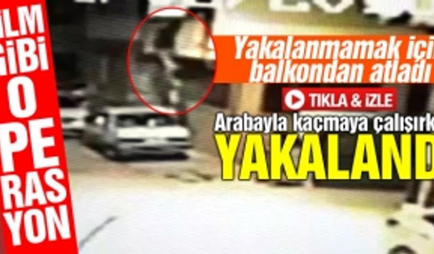 Polisten kaçmak için balkondan atladı