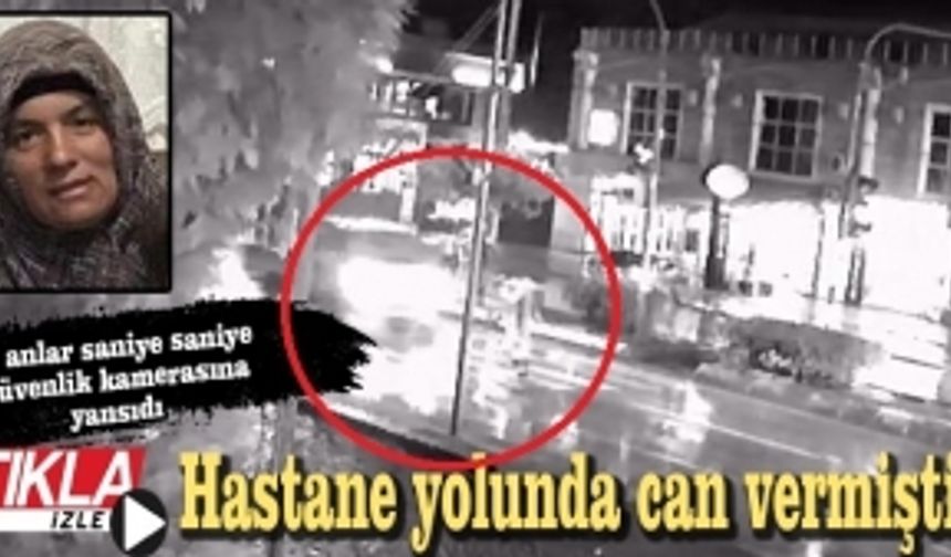 Hastane yolunda can verdiği kaza kamerada!