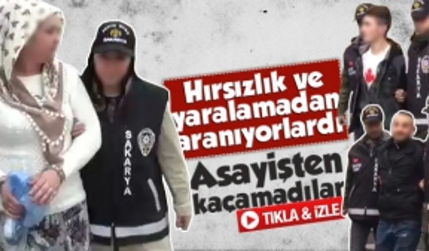 Hırsızlık ve yaralama zanlıları kaçamadı