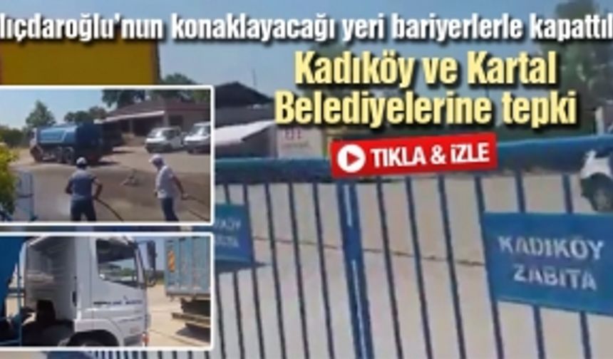 Kadıköy ve Kartal Belediyelerine tepki