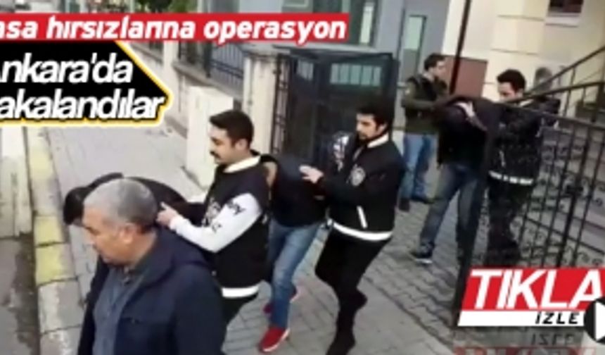 Kasa hırsızları Ankara'da yakalandı