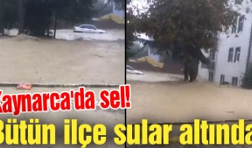 Kaynarca'da sel! Bütün ilçe sular altında