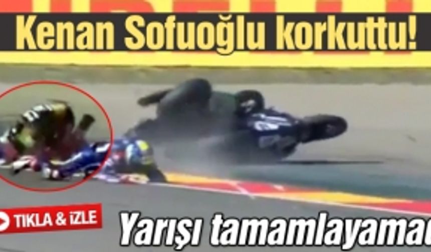 Kenan Sofuoğlu motosikletten düştü!