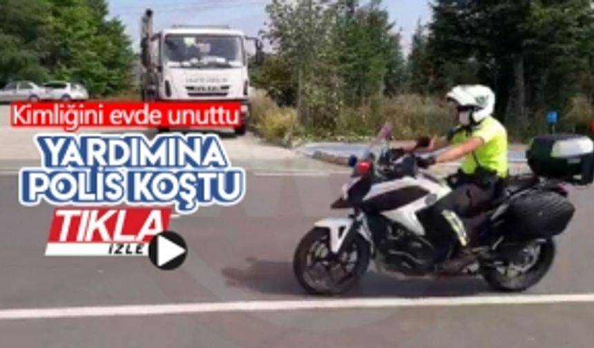 Kimliğini unutan öğrenciye polis yardımı