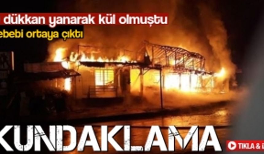 30 dükkan kül olmuştu